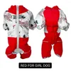 Habitant pour chien zipper des parkas Snow Suit Girl Boy Boy Costumes pour chiot Petit vêtements pour animaux de compagnie imperméables