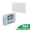 Karten N64 Game Cards Case Protector Transparent Game Cards Box für N64 -Patronenschutzschutz