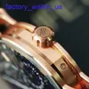 Top AP Wrist Watch Code 11.59 Série 26394or Rose Gold Blue Dial Perpetual Calendar Mens Fashion Business Casual Business Back Transparent Mécanique