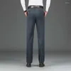 Erkekler Pantolon 2024 Resmi İş Gündelik Takım Moda Moda Uzun Erkek Pamuk Katı Gelinlik Slim Fit Artı Büyük Boy 29-42