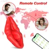 Briefes Controle de aplicativo Vibrador labial para mulheres Lambor de língua Clitóris estimulador Bluetooth calcinha vestível Feminino Toy Feminino Toy Adulto Goods