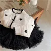 Robes de fille Nouvelle petite fille tutu jupe moelleuse Childrens Ballet Tutu Pettishirt Jupe Childrens Ballet Fluffy Party Girl Clothing Q240418