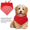 Dog Apparel 4 Pcs Pet Bib Scarf Bandanas Bulk Solid Color Adjustable Decor Polyester Triangle