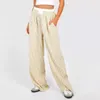 Kadın Pantolon Moda Kadın Y2K Stripes Lounge Elastik bel düz geniş bacak pantolonları sıradan gevşek uyum dipleri çıkıyor