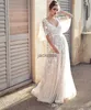 Boho bröllopsklänning spetsar a-line vit enkel bohemiska strandklänningar sexig rygglös v hals golvlängd sommar vestidos ny bc2836
