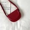 Schoudertassen Koreaanse rode tas voor vrouwen 2024 luxe designer single crossbody mode veelzijdige kleine handtassen