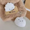10cm creative lindo dumpling peluche muñeca de juguete kawaii llavero suave colgante para niños de mochila regalo 240418