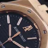 Designer Watch Luxury Automatic Mechanical Watches Series15300 Automatic Mens 18KROSE Gold Gauge Diamètre39 mm Octogonal Apparence Mouvement de conception Wrist