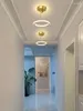 Люстры современные простые светодиодные коридоры балконная шва