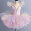 Scary Wear Children Ballerina Dress Kids Swan Swan Lake Dance Tutu Girls Jazz Jazz Tenues de maternelle Ballet