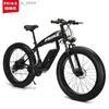 Cyklar 36/48V 5-10A 350W litium Florick 26-tums litium batteri fett däck snö off-road ectric power cykel mountain cykel l48