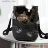 Cat Carriers Crates domy na zewnątrz koty spacerowe ciepłe na ręczne maskotki do noszenia zimowe akcesoria Pet Otas BA BAS Noszyjnik Cat Puppy L49