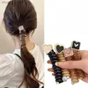 Włosy gumki y2k serce design kucyk elastyczne opaski do włosów gumowe włosy wiązki wiązki sznurka