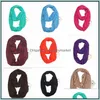 Halsdukar kvinnor halsduk oändliga halsdukar med blixtlås 22 färger lätt ren färg ring halsdukar förvaring bib julklapp c345 d oto4s