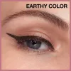 Eyeliner mjuk fin eyeliner penna med spegel snabbt torr långvarig svart vattentät koreansk smink eyeliner