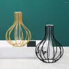 Vaser glas vas transparent nordisk stil teströr flaska smides järn terrarium blomma för trädgård heminredning