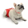 Hundklädknapp design menstruation byxor mjuk bekväm med svanshål tvättbar husdjur fysiologisk för kvinnlig