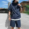 GYM CONTIONAT Summer 2024 Męski strój z kapturem Super Casual Fashion Sportswear 3D Digital Printed T-Shirt Suit