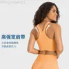 Desginer Aloe Yoga Bra Tanks Neue Sportweite Weit Schultergurt Schockdes Fitnessanzug sexy V-Ausschnitt-Tanktop mit Brustpolstern