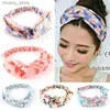 Haarrubberbanden vrouwen meisjes geknoopte gestreepte hoofdband elastische haarbanden stretch head wrap vrouwelijke meisjes haarband haaraccessoires hoofdband Y240417