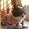 Ropa de primavera/verano para mascotas perro peluche peleando gato hielo seda hueco de tejido transpirable