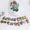 25Colors Jungen Mädchen Tiere Monster Anime Charms Großhandel Kindheitserinnerungen Spiel lustige Geschenkkarikaturen Charms Schuhzubehör PVC Dekoration Schnalle Weichgummi