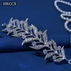 Nakrycia głowy hnccx ślubne cyrkon Tiaras Bankiet Hair Akcesoria opaska na głowę Bling Rhinestone Nekuro