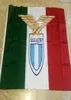 Italië SS Lazio Spa Flag 3x5ft 150x90cm Polyester Printing Verkoopvlag met messing doorvoertules 6315629