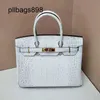 Designer Brkns Handbag 7A Designers Birkinsbagswomen Hems Brkin Bagssmall äkta mini Advanced Foreign Style Hand Shouldv1VC