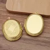 5 adet uygun 30*40mm oval cabochon metal pirinç madalyon kolye açabilir PO Mollet kolye diy kolye kolye toptan 240414