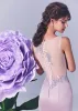 2024 Nowe sukienki wieczorowe bez rękawów koronkowe aplikacje balowe guziki guziki pojemnik na syrenę specjalną okazję sukienka