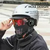 Cykelmössor Masker West Cykling med Brim Män Kvinnor möter Mask Winter Warm Bicycle Motorcykel Hjälm Inner Cap Fishing Cycling Balaclava Travel Hat L48