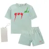 Baby Designer Kids Tracksuit Meninos Clothing Letters Imprima 2pcs camiseta shorts ternos