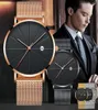 5 couleurs Unisexe Mens Men Alloy Metal Mesh Fashion Montres avec des étudiants entiers Calendrier CONDUCTION COLLES COLLES9809503