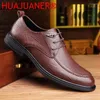 Scarpe casual maschili da uomo Oxfords uomini morbidi mocassini in gomma anti-slip man fatti formali fatti a mano 38-44