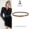 Cintos Foxer Fashion Belt Belt Lady coreana PU couro
