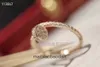 Anéis de jóias de design de ponta para feminino Carter UNIF RING PARA FUIL V GOLD 925 SLATA 18K Gold Rose Single Ring Full Diamond Non Fading Casal Ring Original 1to1 Logotipo