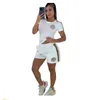Femmes de survêtement Designer en deux pièces Lettre imprimé t-shirt à manches courtes Shorts sportifs décontractés Coup de cou rond