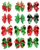 Baby Girl Bow Barrettes Barrettes Christmas Grosgrain Bows con clip de copas de nieve para niños Clips de cabello para cabello