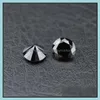 Losse diamanten 3a klein formaat zwarte cz stenen prijs los voor sieraden maken 0,8-1,5 mm ronde goed gesneden lab gecreëerde kubieke zirconia 1000 pcs otorc