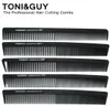 ToniGuy Classic Carbon AntiStatic Black Barber Comb The Professional Salon Hair Cutting Combs Brushes 0711 0811 4011 06100069289797545