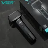 VGR Shaver Professional Raser Machine Electric Razor Termroproping Beard Trimmer Digital Display Razors for Men V371 240410