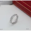 Pandoras Ring Designer Jewelry Clash de Rings Designer for Women Jewelry Sier Rise Gold Titanium Steel Engagement Ring Men Wedding Party Pandorabracelet 462