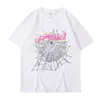 Camiseta feminina Mens e cantor de Woens Youngthug Spider impressão web impressão solta nicho casual casal Trendy Cotton Cotton Size Drop Drip Delt Dhwms