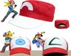 Mektup Yetişkin Snapback Gorras Anime Cosplay Casquette Hat Ash Ketchum Visor Caps Kostüm Beyzbol Cap6428658