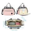 Bags Mummy Maternity Nappy Pink Gray Large Capacity Baby Diaper Bag Diaper Bag Nursing Bag Travel Backpack for Baby Care Mummy Bag