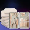 Stainless Steel Manicure Pedicure kit Professional Nail Foot Care 710121518 pcs Rose gold Clipper Set 240415