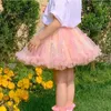 Flickor tutu kjolar tyll sommar kawaii barn baby prinsessa kort kjol barns födelsedagsfest kostymer småbarn flickkläder 240428