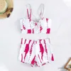 Costumi da bagno femminile da donna set di bikini estivi set da donna elegante set di bikini con reggiseno a vita alta bauli di nuoto rapido asciugatura per estate per estate