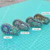 Новинка игры Gear Gear Finger Gyroscope Toy Rainbow EDC Metal Sprocket Rocket Vidget Rotator для взрослого и ребенка, уменьшающих ролики Q240418